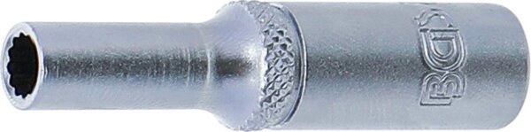 Steckschlüssel-Einsatz Zwölfkant, tief | Antrieb Innenvierkant 6,3 mm (1/4") | SW 5 mm