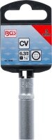 Steckschlüssel-Einsatz Zwölfkant, tief | Antrieb Innenvierkant 6,3 mm (1/4") | SW 9 mm