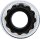 Steckschlüssel-Einsatz Zwölfkant, tief | Antrieb Innenvierkant 6,3 mm (1/4") | SW 9 mm