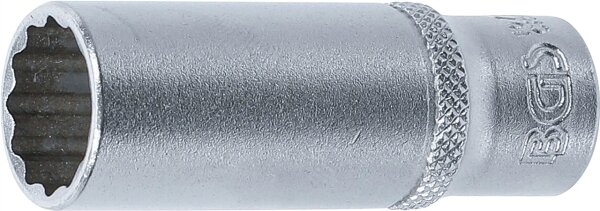Steckschlüssel-Einsatz Zwölfkant, tief | Antrieb Innenvierkant 6,3 mm (1/4") | SW 13 mm