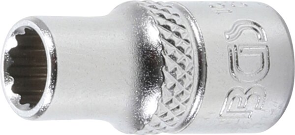 Steckschlüssel-Einsatz Zwölfkant | Antrieb Innenvierkant 6,3 mm (1/4") | SW 6 mm