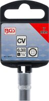 Steckschlüssel-Einsatz Zwölfkant | Antrieb Innenvierkant 6,3 mm (1/4") | SW 7 mm