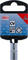 Steckschlüssel-Einsatz Zwölfkant | Antrieb Innenvierkant 6,3 mm (1/4") | SW 8 mm