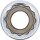 Steckschlüssel-Einsatz Zwölfkant | Antrieb Innenvierkant 6,3 mm (1/4") | SW 11/32"