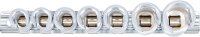 Spezial-Steckschlüssel-Einsatz-Satz, geschlitzt | Antrieb Innenvierkant 10 mm (3/8") | SW 10 - 19 mm | 7-tlg.