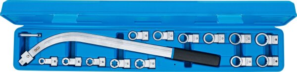 Spannrollenschlüssel-Satz | Zwölfkant SW 12 - 19 mm / E-Profil SW E10 - E18 | 15-tlg.
