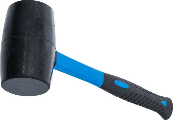 Gummihammer | Fiberglasstiel | schwarzer Kopf | Ø 70 mm | 900 g