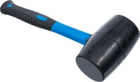 Gummihammer | Fiberglasstiel | schwarzer Kopf | Ø...