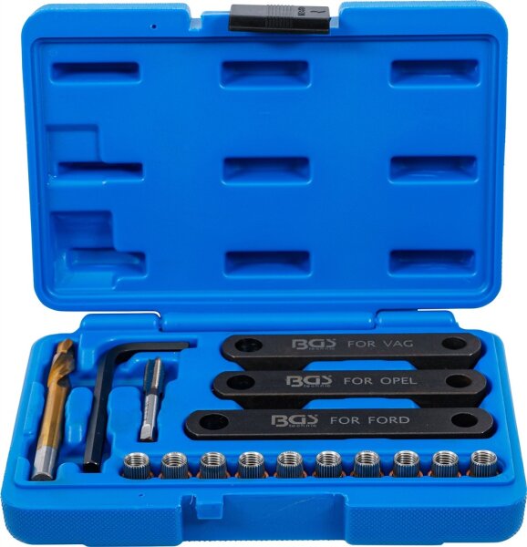 Reparatur-Satz für Bremsgewinde | M9 x 1,25 | 16-tlg.
