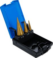 Stufenbohrer-Satz | titannitriert | Ø 4 - 30 mm | 3-tlg.
