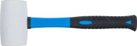 Gummihammer | Fiberglasstiel | weißer Kopf | Ø 64 mm | 750 g