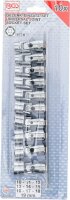 Kardangelenk-Einsatz-Satz Sechskant | Antrieb Innenvierkant 10 mm (3/8") | SW 10 - 19 mm | 10-tlg.