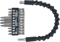 Bit-Satz mit flexibler Welle | Antrieb Außensechskant 6,3 mm (1/4") | 11-tlg.