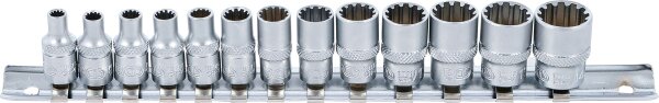 Steckschlüssel-Einsatz-Satz Gear Lock | Antrieb Innenvierkant 6,3 mm (1/4") | 13-tlg.