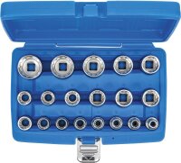 Steckschlüssel-Einsatz-Satz Gear Lock | Antrieb Innenvierkant 12,5 mm (1/2") | 19-tlg.