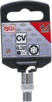 Steckschlüssel-Einsatz Super Lock | Antrieb Innenvierkant 6,3 mm (1/4") | SW 5,5 mm