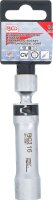 Zündkerzen-Gelenkeinsatz Zwölfkant mit Haltefeder | Antrieb Innenvierkant 10 mm (3/8") | SW 16 mm
