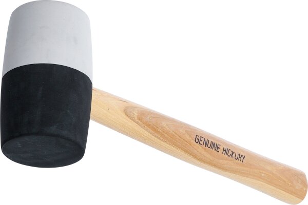 Gummihammer | Hickory-Stiel | schwarz-weißer Kopf | Ø 63 mm | 840 g