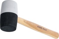 Gummihammer | Hickory-Stiel | schwarz-weißer Kopf |...