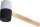 Gummihammer | Hickory-Stiel | schwarz-weißer Kopf | Ø 63 mm | 840 g