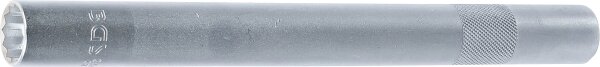 Zündkerzen-Einsatz Zwölfkant, extra lang | Antrieb Innenvierkant 10 mm (3/8") | SW 18 mm