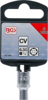 Steckschlüssel-Einsatz Sechskant | Antrieb Innenvierkant 6,3 mm (1/4") | SW 5 mm
