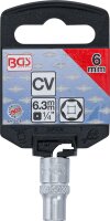 Steckschlüssel-Einsatz Sechskant | Antrieb Innenvierkant 6,3 mm (1/4") | SW 6 mm