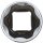 Steckschlüssel-Einsatz Super Lock, tief | Antrieb Innenvierkant 10 mm (3/8") | SW 16 mm