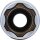 Steckschlüssel-Einsatz Super Lock, tief | Antrieb Innenvierkant 10 mm (3/8") | SW 18 mm