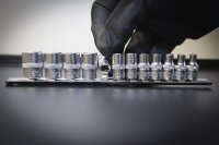 Steckschlüssel-Einsatz-Satz Zwölfkant | Antrieb Innenvierkant 6,3 mm (1/4") | Zollgrößen | 12-tlg.