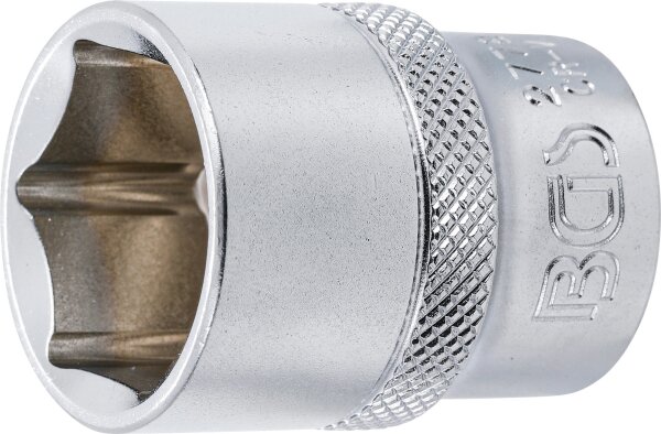 Steckschlüssel-Einsatz Sechskant | Antrieb Innenvierkant 12,5 mm (1/2") | SW 7/8"