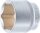 Steckschlüssel-Einsatz Sechskant | Antrieb Innenvierkant 12,5 mm (1/2") | SW 46 mm