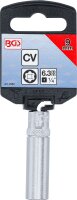 Steckschlüssel-Einsatz Super Lock, tief | Antrieb Innenvierkant 6,3 mm (1/4") | SW 9 mm