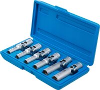 Universal Glühkerzen-Gelenkschlüssel-Satz, Sechskant | Antrieb Innenvierkant 10 mm (3/8") | SW 8 - 16 mm | 6-tlg.