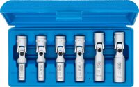 Universal Glühkerzen-Gelenkschlüssel-Satz, Sechskant | Antrieb Innenvierkant 10 mm (3/8") | SW 8 - 16 mm | 6-tlg.