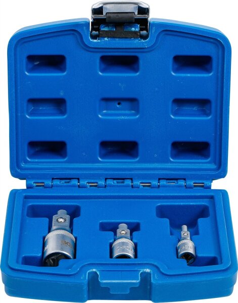 Verlängerungs-Satz mit Magnethalter | 6,3 mm (1/4") / 10 mm (3/8") / 12,5 mm (1/2") | 3-tlg.