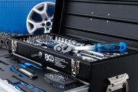 Elektriker-Metall-Werkzeugkoffer | 3 Schubladen | mit 147 Werkzeugen