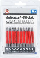 Antirutsch-Bit-Satz | magnetisch | 70 mm | 10-tlg.