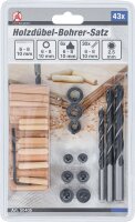 Holzdübel-Bohrer-Satz | 6 - 10 mm | 43-tlg.