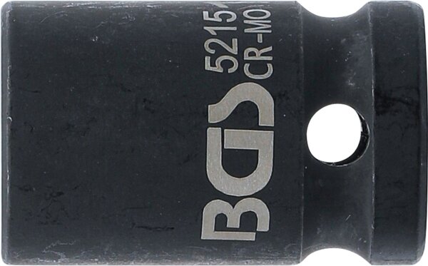 Kraft-Steckschlüssel-Einsatz Sechskant | Antrieb Innenvierkant 12,5 mm (1/2") | SW 15 mm