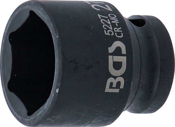 Kraft-Steckschlüssel-Einsatz Sechskant | Antrieb Innenvierkant 12,5 mm (1/2") | SW 27 mm