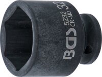 Kraft-Steckschlüssel-Einsatz Sechskant | Antrieb Innenvierkant 12,5 mm (1/2") | SW 32 mm