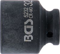 Kraft-Steckschlüssel-Einsatz Sechskant | Antrieb Innenvierkant 12,5 mm (1/2") | SW 32 mm