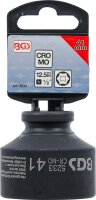 Kraft-Steckschlüssel-Einsatz Sechskant | Antrieb Innenvierkant 12,5 mm (1/2") | SW 41 mm