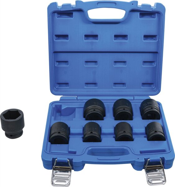 Kraft-Steckschlüssel-Einsatz-Satz | Antrieb Innenvierkant 20 mm (3/4") | SW 22 - 38 mm | 8-tlg.