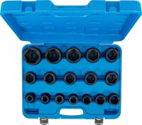 Kraft-Steckschlüssel-Einsatz-Satz | Antrieb Innenvierkant 20 mm (3/4") | SW 19 - 55 mm | 17-tlg.