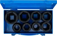 Kraft-Steckschlüssel-Einsatz-Satz Sechskant | Antrieb Innenvierkant 25 mm (1") | SW 27 - 50 mm | 8-tlg.