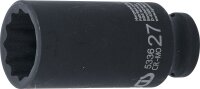 Kraft-Steckschlüssel-Einsatz Zwölfkant, tief | Antrieb Innenvierkant 12,5 mm (1/2") | SW 27 mm