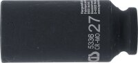 Kraft-Steckschlüssel-Einsatz Zwölfkant, tief | Antrieb Innenvierkant 12,5 mm (1/2") | SW 27 mm