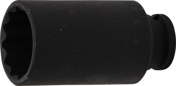 Kraft-Steckschlüssel-Einsatz Zwölfkant, tief | Antrieb Innenvierkant 12,5 mm (1/2") | SW 32 mm